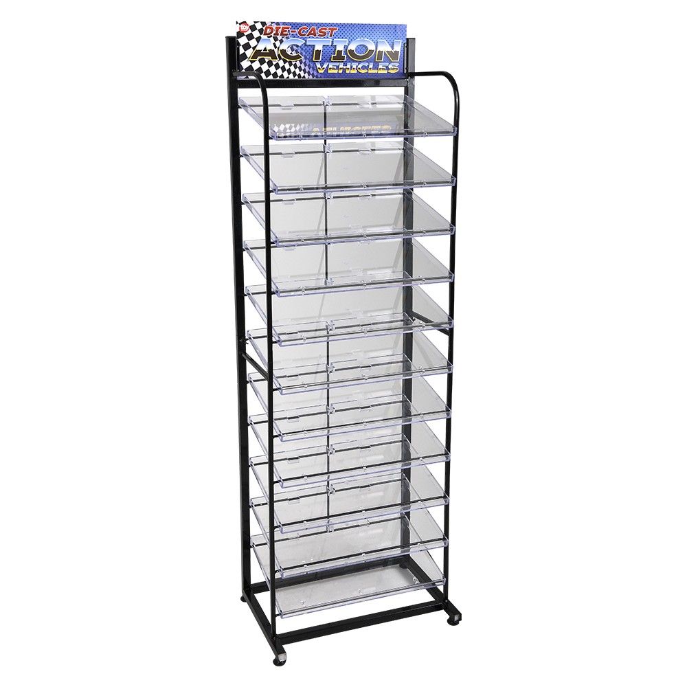 Wholesale Footwear Metal Display Rack 56" For Die Cast Cars