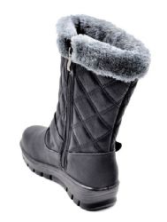 Wholesale Footwear Women's Boots With Fur Lining Comfortable Color Black Size 5-10