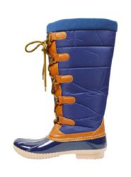 Wholesale Footwear Womens Winter Boots With Fur Lining Comfortable Color Blue Size 5-10