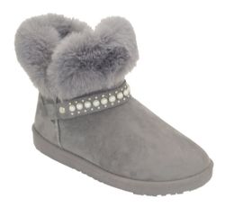 Wholesale Footwear Women Warm Winter Ankle Boots Color Grey Size 5-10