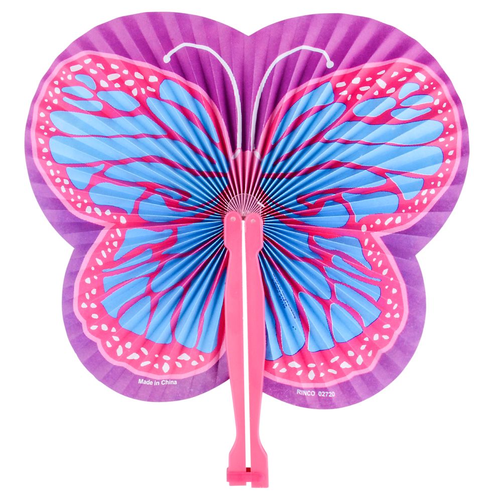 Wholesale Footwear 9.5 Inch Butterfly Folding Fan