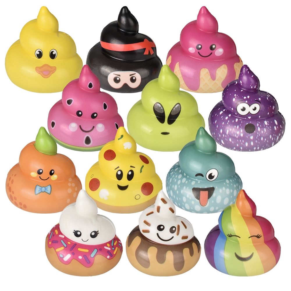 Wholesale Footwear (t) 3" Squish Poop