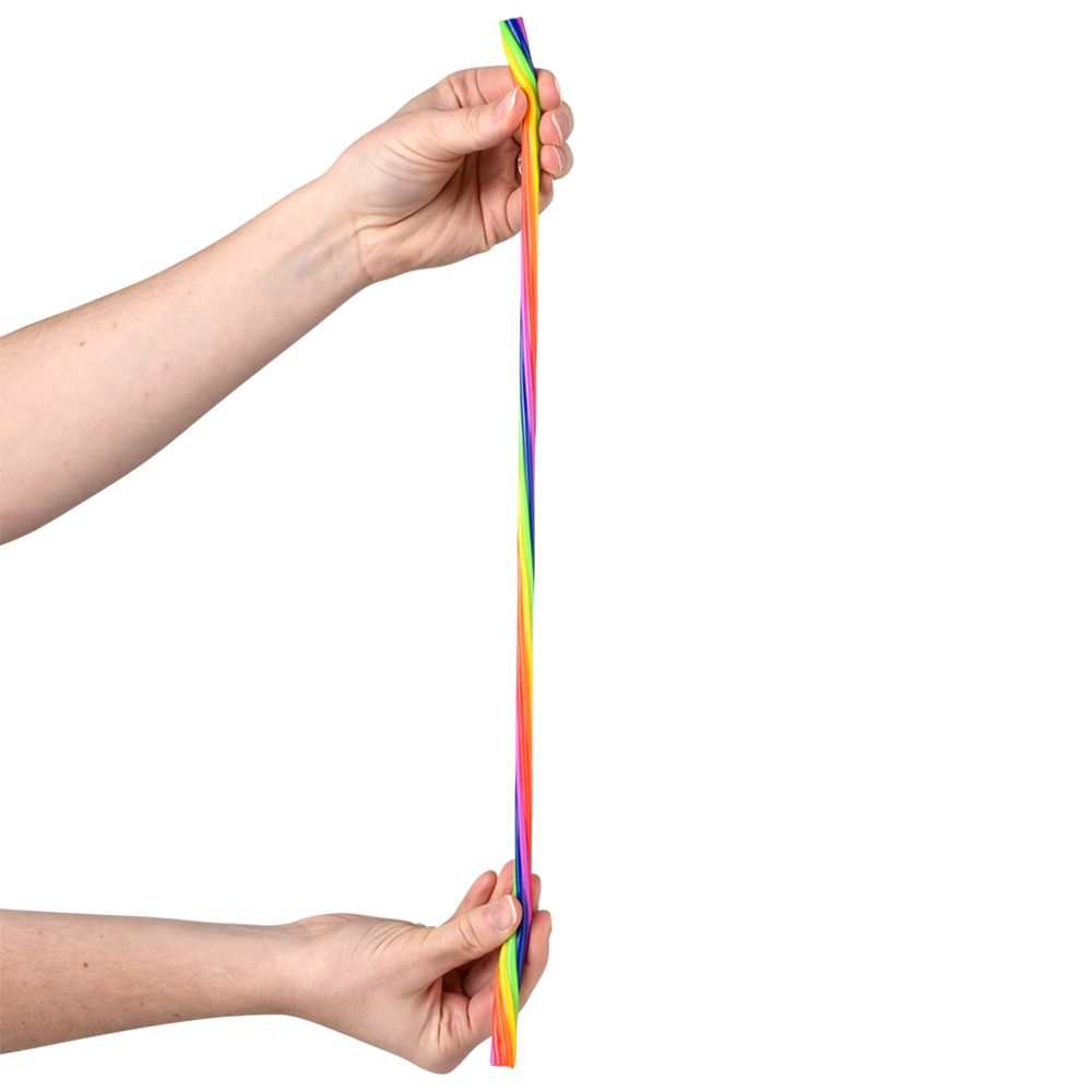 Wholesale Footwear 12" Rainbow Stretchy Noodle