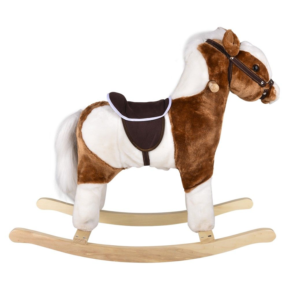 Wholesale Footwear Lil Pinto Horse W/ Brown Saddle Rocker