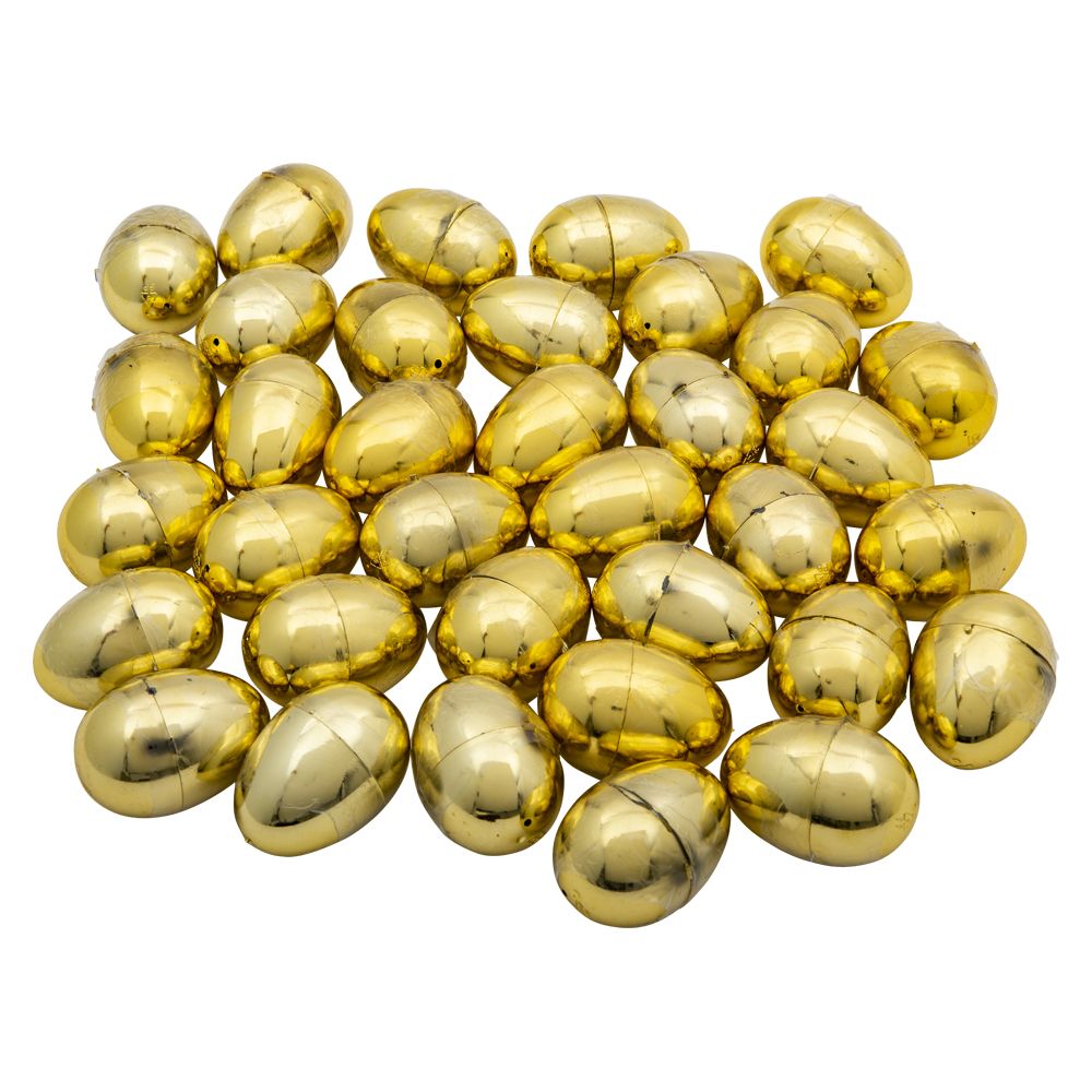 Wholesale Footwear 2" Toy Filled Metallic Gold Egg (720pcs/case)
