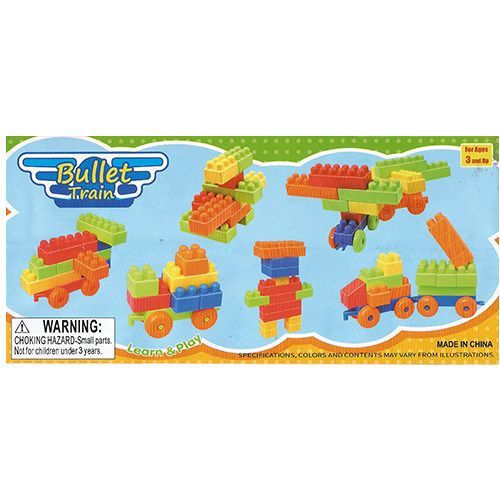 Wholesale Footwear 36 Piece Bullet Train Block Sets