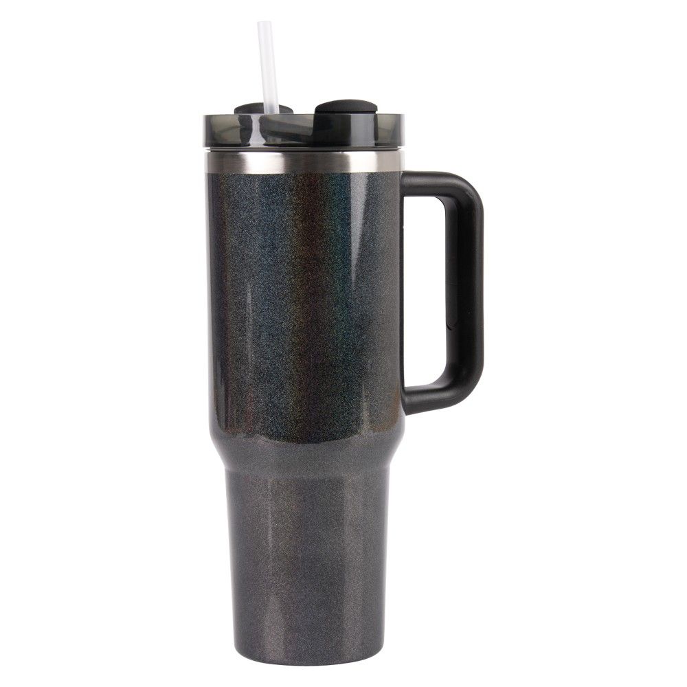 Wholesale Footwear Jumbo Glitter Tumbler With Handle 40oz