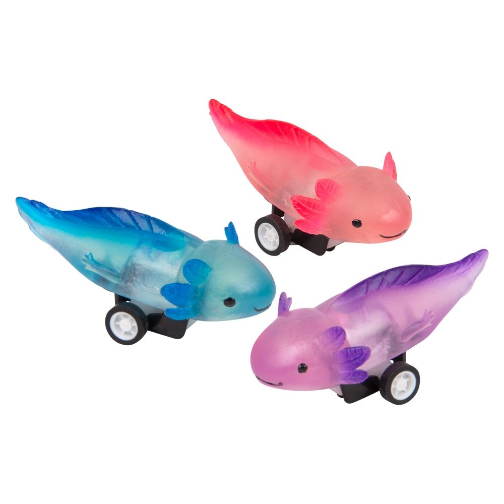 Wholesale Footwear 2.5" Pull Back Axolotl 24ct