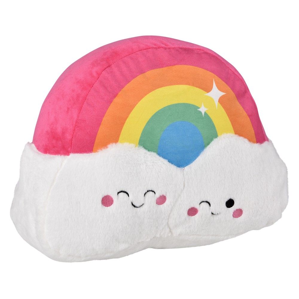 Wholesale Footwear 16" Rainbow Plush Pillow