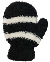 Wholesale Footwear Yacht And Smith Kids Unisex Fuzzy Mittens In Assorted Striped Colors