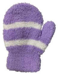 Wholesale Footwear Yacht And Smith Kids Unisex Fuzzy Mittens In Assorted Striped Colors