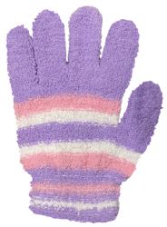Wholesale Footwear Yacht & Smith Womens Warm Assorted Colors Striped Fuzzy Gloves