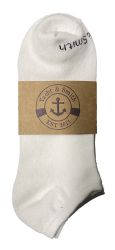 Wholesale Footwear Yacht & Smith Kids 97% Cotton Light Weight No Show Ankle Socks Solid Navy Size 6-8