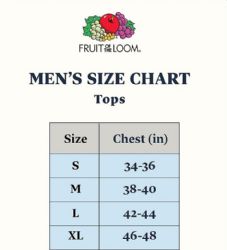 Wholesale Footwear Fruit Of The Loom Men's White Crew Neck Undershirt Assorted Sizes S-xl