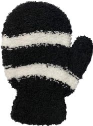 Wholesale Footwear Yacht And Smith Kids Unisex Fuzzy Mittens In Assorted Striped Colors