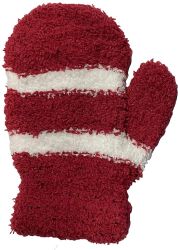 Wholesale Footwear Yacht And Smith Kids Unisex Fuzzy Mittens In Assorted Striped Colors