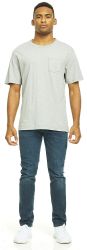 Wholesale Footwear Yacht & Smith Mens Assorted Color Slub T Shirt With Pocket - Size L