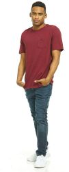 Wholesale Footwear Yacht & Smith Mens Assorted Color Slub T Shirt With Pocket - Size L