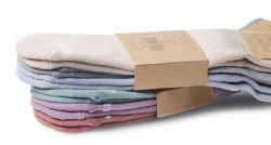 Wholesale Footwear Yacht & Smith Men's Diabetic Cotton Assorted Pastel Colors Non Slip Socks, Size 10-13