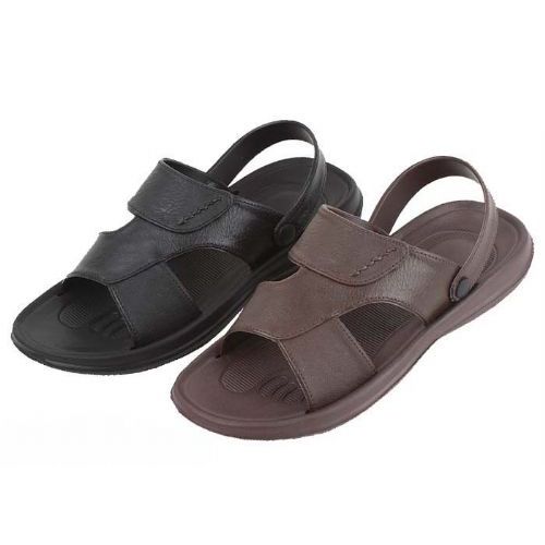 Wholesale Footwear Mans Black And Brown Sandal
