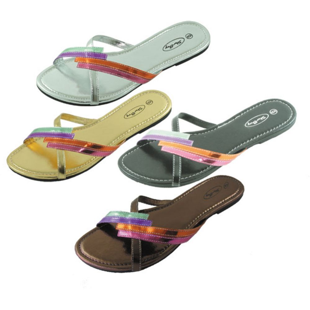 Wholesale Footwear Womans Flip Flop Assorted Color