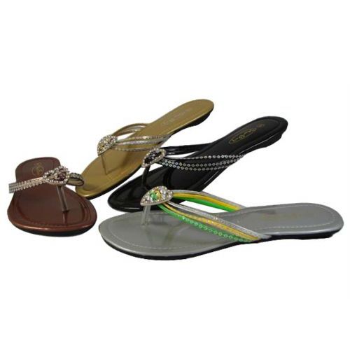 Wholesale Footwear Womans Fashion Flip Flop (assorted Colors)