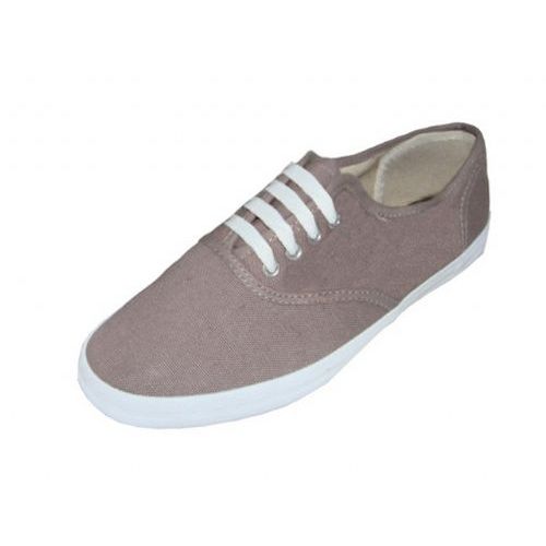 Wholesale Footwear Ladies Canvas Shoes Taupe