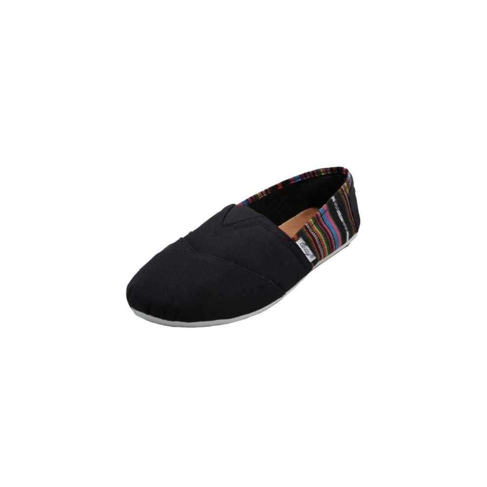 Wholesale Footwear Ladies Tom Like Canvas Flat -With Indian Print