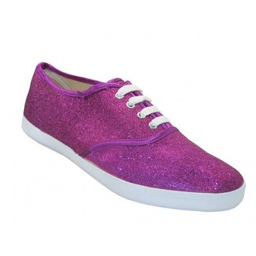 Wholesale Footwear Women's Glitter Canvas Shoes