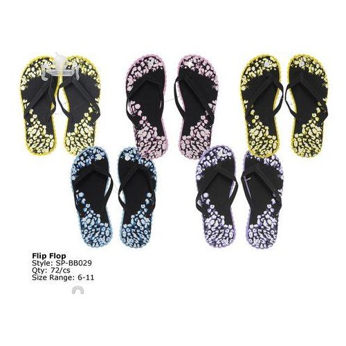 Wholesale Footwear Ladies Printed Flip Flop