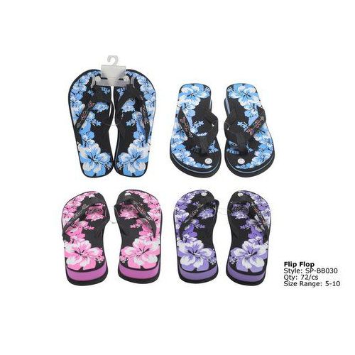 Wholesale Footwear Ladies Printed Flip Flop
