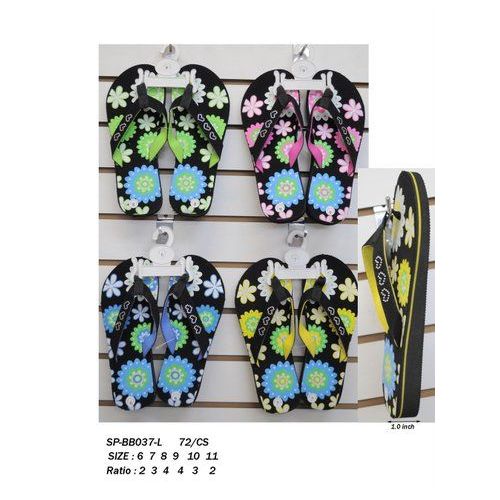 Wholesale Footwear Ladies Printed Flip Flop