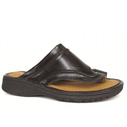 Wholesale Footwear Men's Pu Fishermen Black Sandals