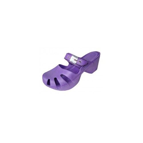 Wholesale Footwear Women Wedge Clogs In Purple