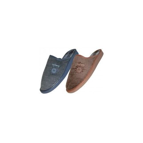 Wholesale Footwear Men's Velvet House Slippers