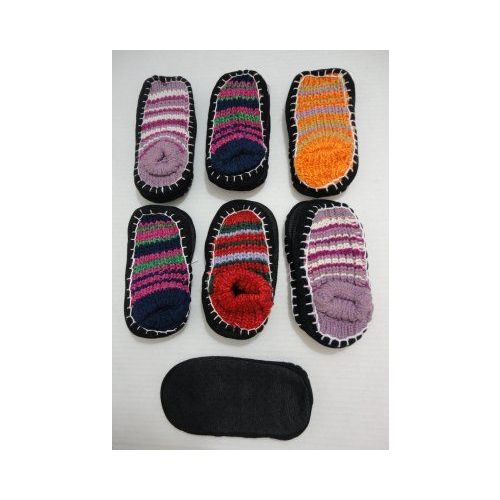Wholesale Footwear Kids NoN-Slip Knitted Booties 6-8