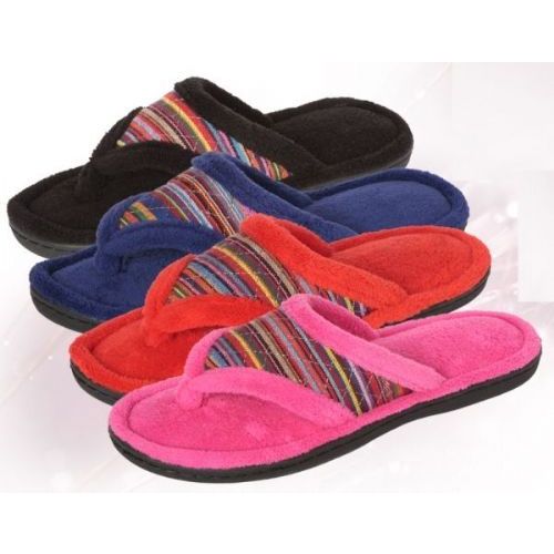 Wholesale Footwear Ladies Plush Tribule Print Flip Flop