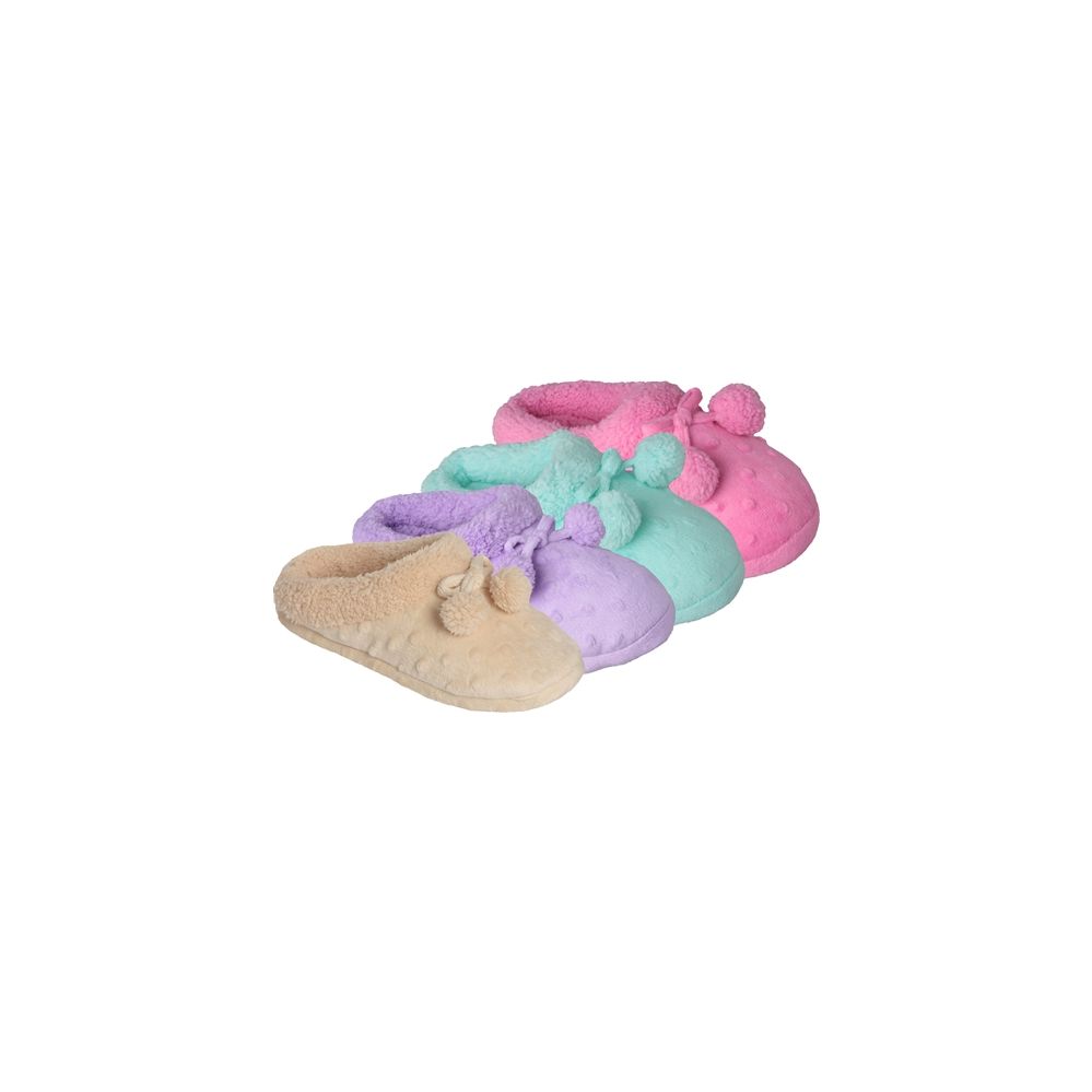 Wholesale Footwear Brny Collection Women's Pom Pom Slipper