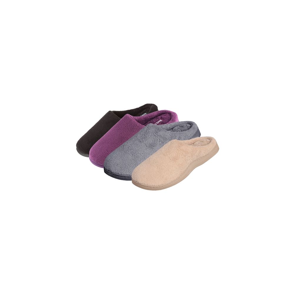 Wholesale Footwear Ladies Terry, Memory Foam Clogs