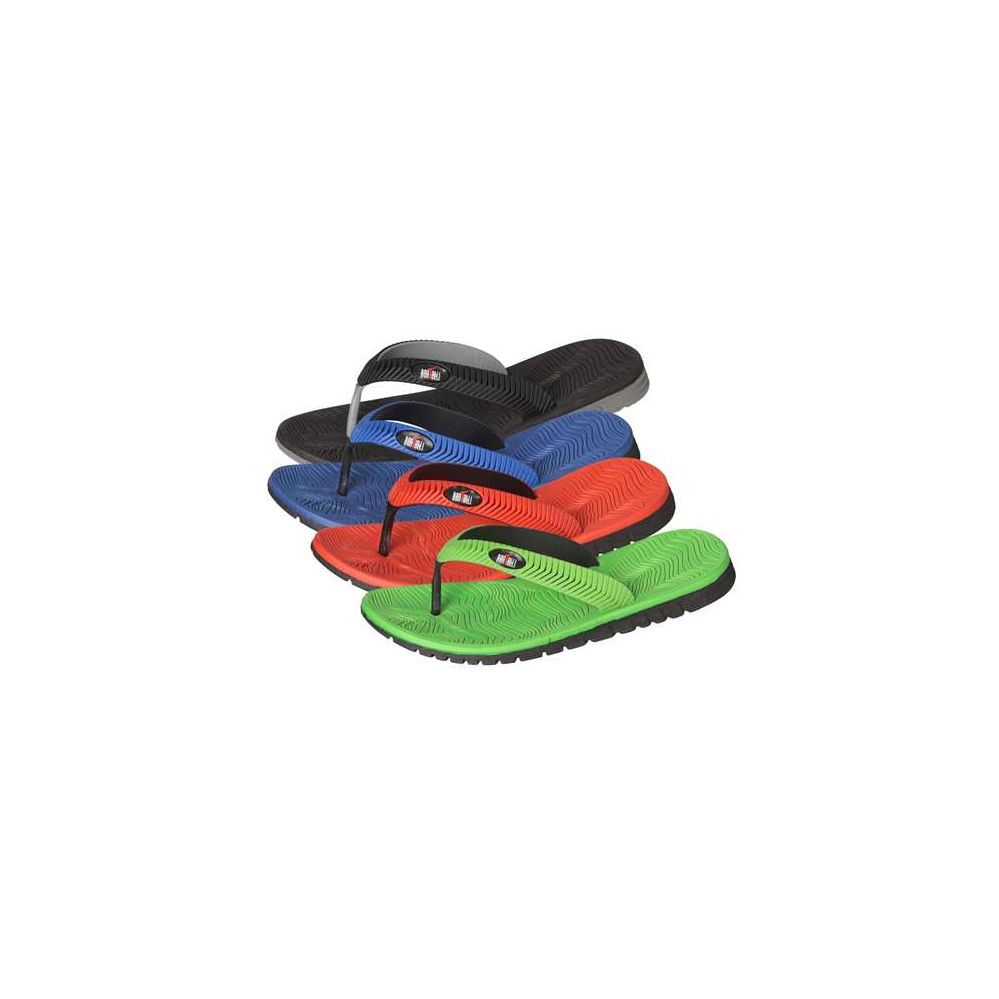 Wholesale Footwear Men's Flip Flops In Assorted Colors And Sizes