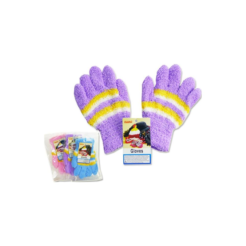 Wholesale Footwear Kids' Fuzzy Gloves, 18g