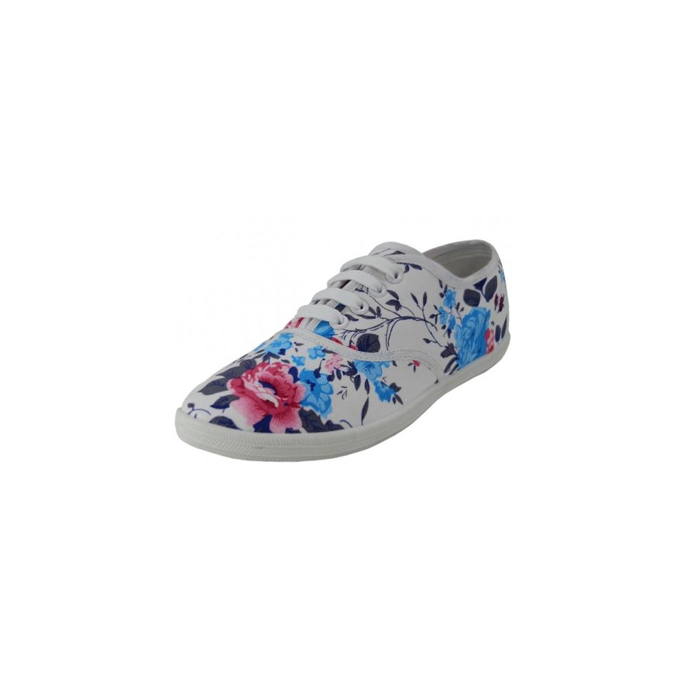 floral print canvas shoes