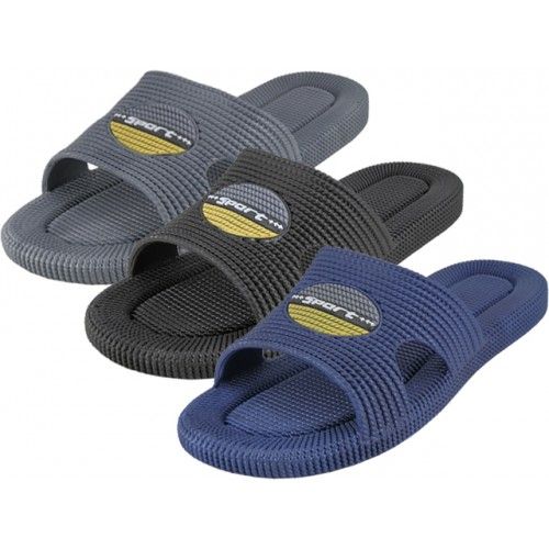 Wholesale Footwear Men's Soft Rubber Shower Slides - at ...