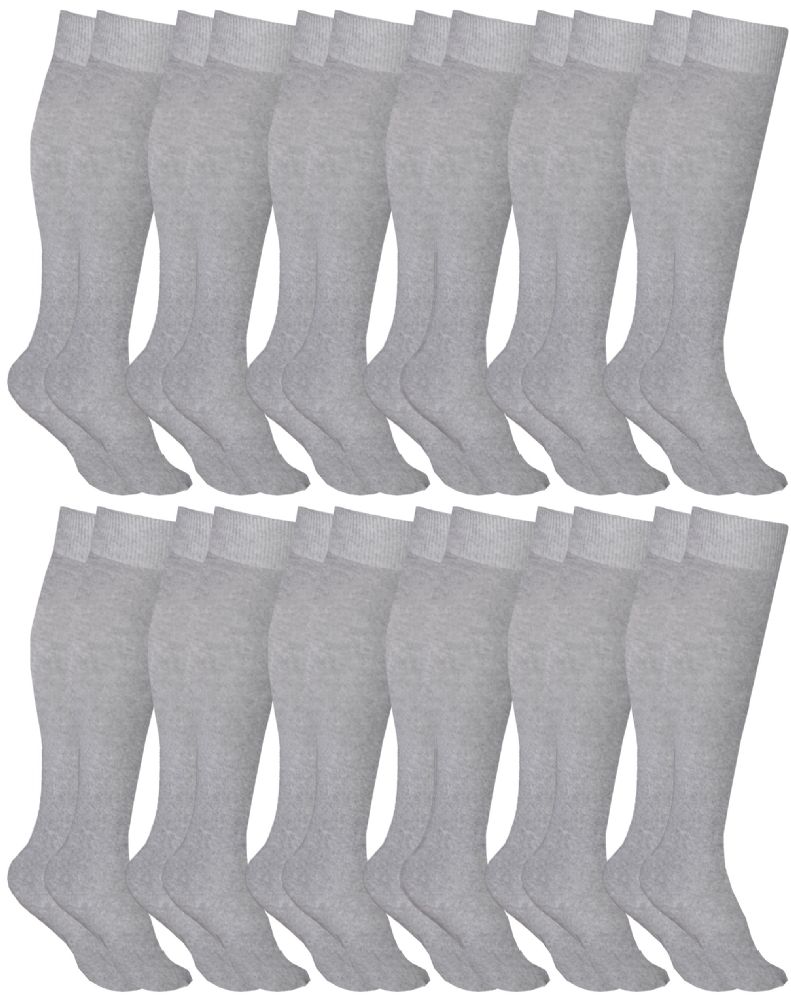 Wholesale Footwear Yacht & Smith Women's Gray Only Long Knee High Socks Gray