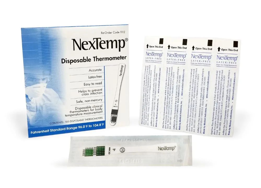 Wholesale Footwear Nextemp (standard) SinglE-Use Clinical Thermometer Disposable Individually Wrapped Fahrenheit