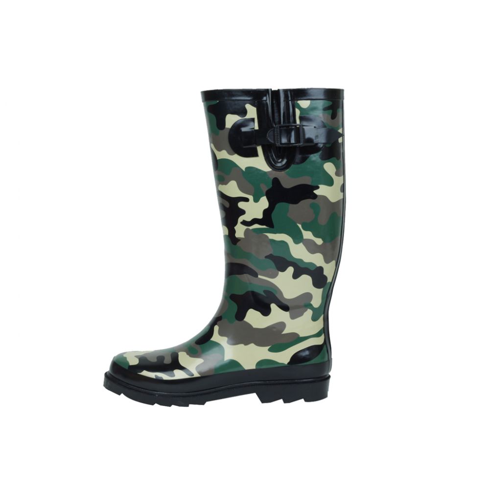 Wholesale Footwear Ladies Camo Style Tall Rain Boots