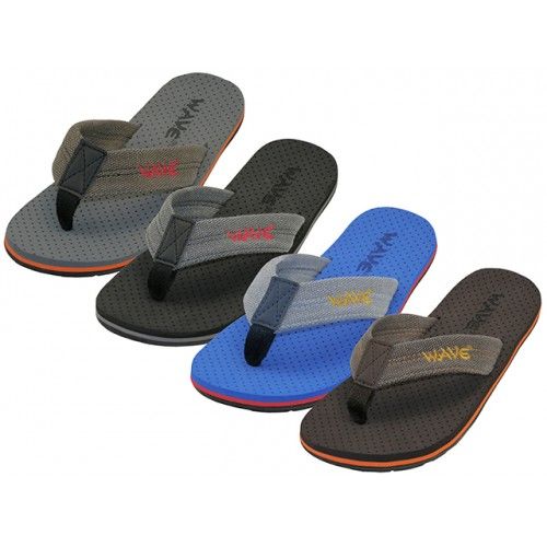 Wholesale Footwear Men's Wave Soft Sport Fiber Upper Thong Sandals
