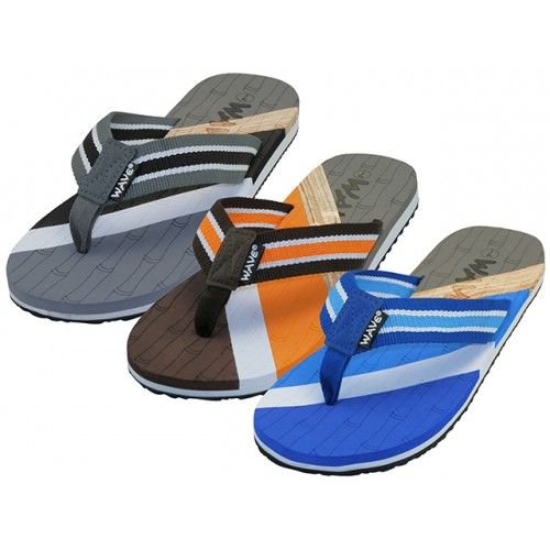Wholesale Footwear Men's Wave Soft Sport Thong Sandals