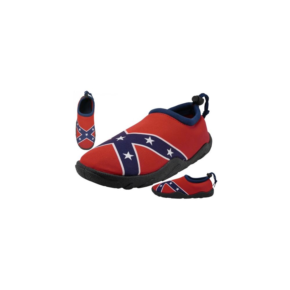 Wholesale Footwear Men's Southern Flag Aqua Socks
