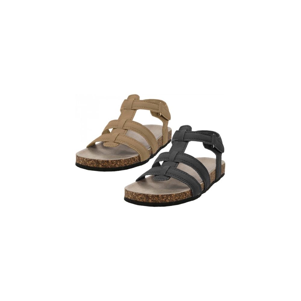 Wholesale Footwear Boy's Pu Man Make Leather Upper Slide Sandals